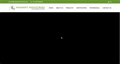 Desktop Screenshot of nishantindustries.com